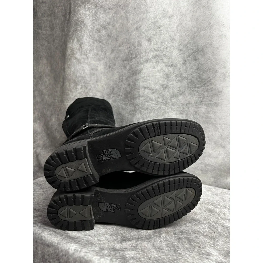 The North Face Women's Bridgeton Black Tall Suede Riding Boots Size 8.5‎